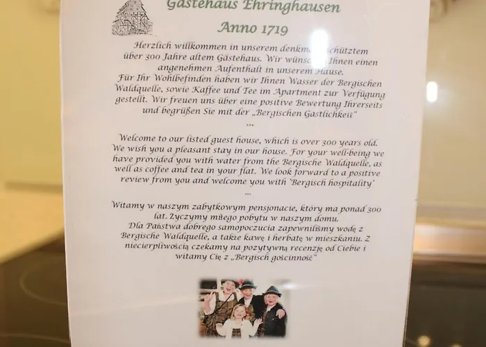 Gaestehaus Ehringhausen 63 Appartamento Remscheid